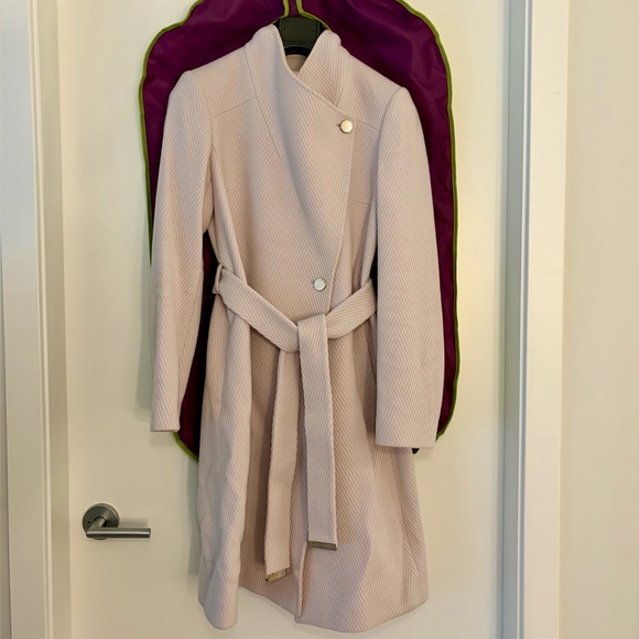 Ted Baker Jackets & Blazers - Ted Baker Light Stone Off White Trench Coat
